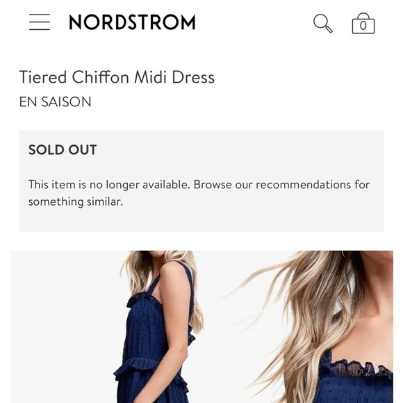 💙En Saison,Tiered Chiffon Midi,Simply Gorgeous,Excellent Condition,Out Of Stock - Picture 3 of 14